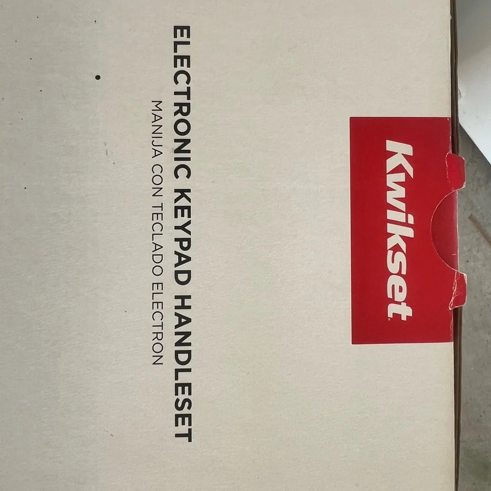 Keickset Satin Nickel Electronic Door Lock.Brand NIB opened box